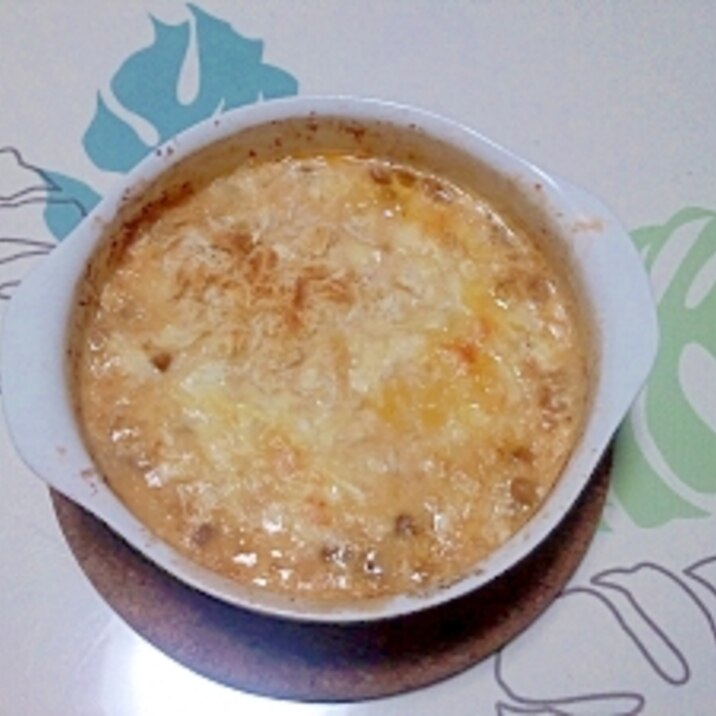 納豆と豆腐のグラタン++